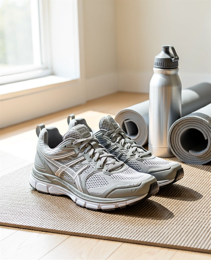 Exercise equipment neatly arranged